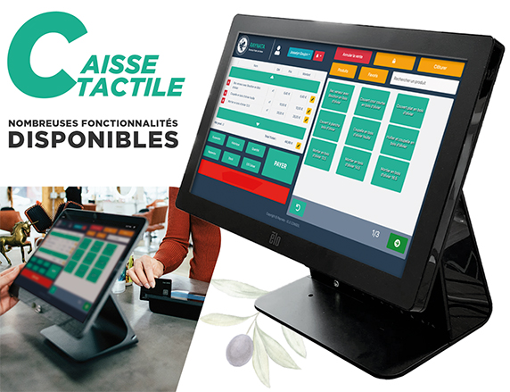 Caisse enregistreuse tactile Raynata créé par l'Agence Easy